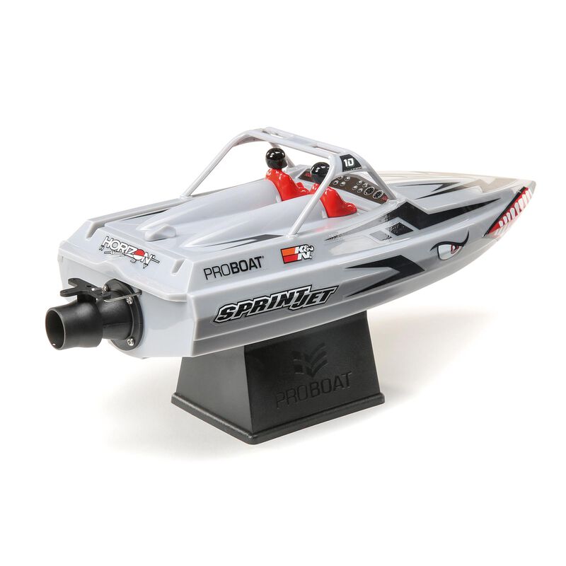 Sprintjet 9" Self-Righting Deep-V Jet Boat Brushed RTR, Silver | PRB08045T1 | Pro Boat
