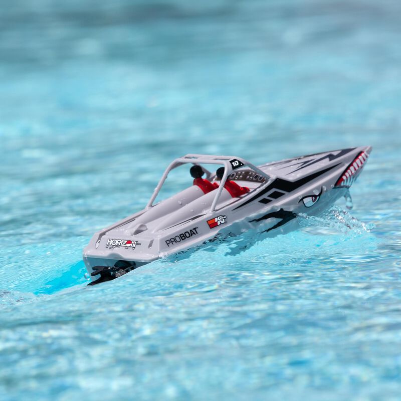 Sprintjet 9 Self Righting Deep V Jet Boat Brushed RTR Silver PRB08 ProTinkerToys