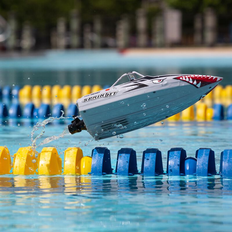 Sprintjet 9" Self-Righting Deep-V Jet Boat Brushed RTR, Silver | PRB08045T1 | Pro Boat