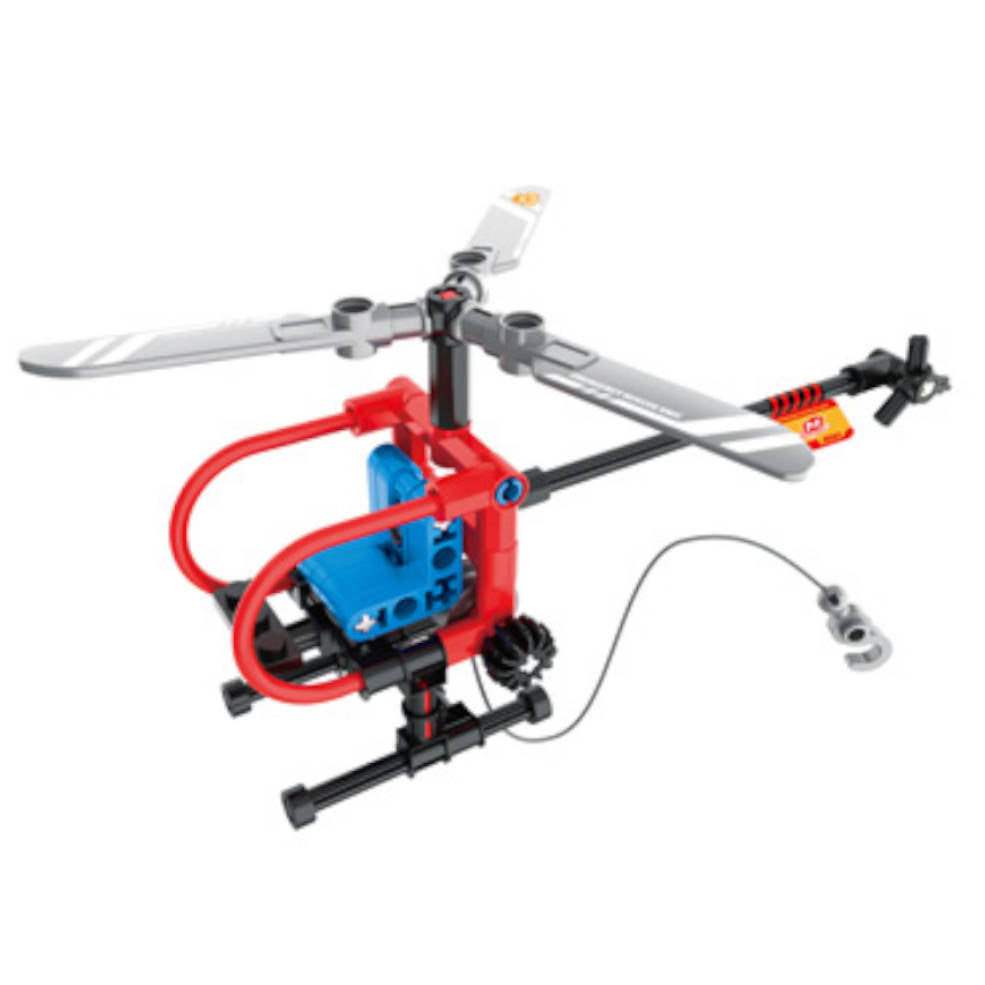 Red and gray mini rescue drone toy with propellers and controller for Qihui QIH01803
