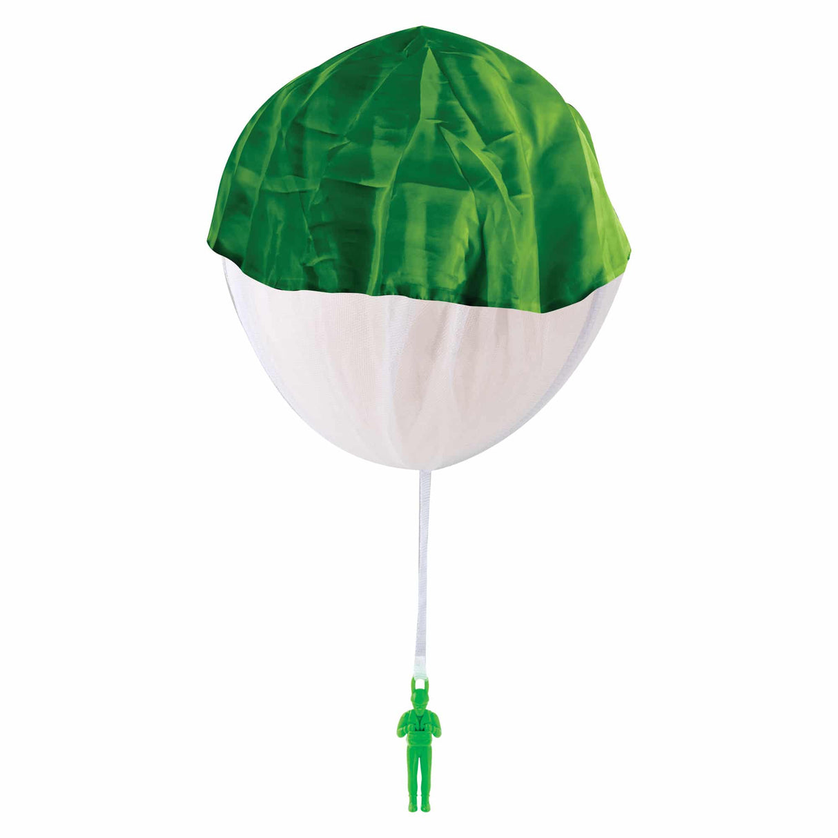Green and white parachute costume with attached figure for Schylling RPT