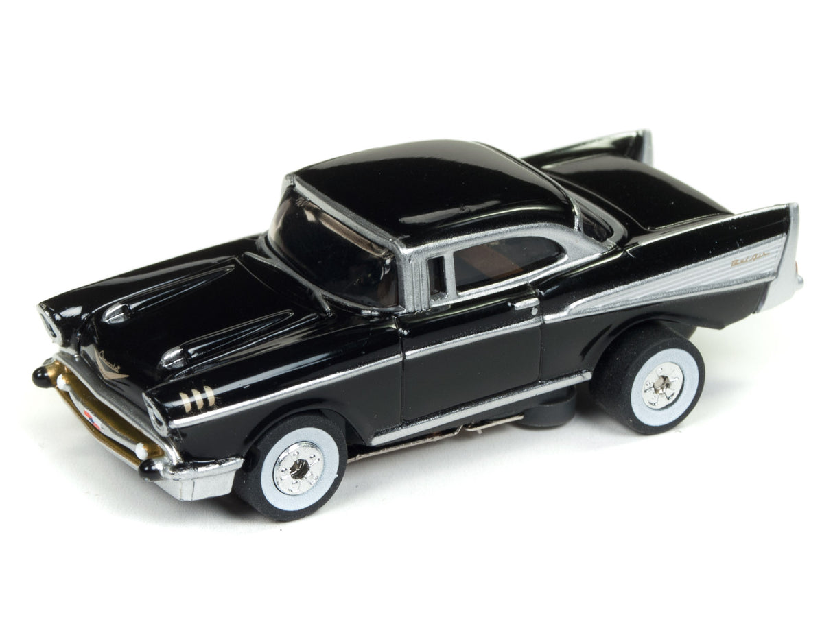 50's & Fins - Thunderjet - Release 22 | SC334-Auto World-1957 Chevy Bel Air (Cherry) - SC334BELAIRblack-ProTinkerToys