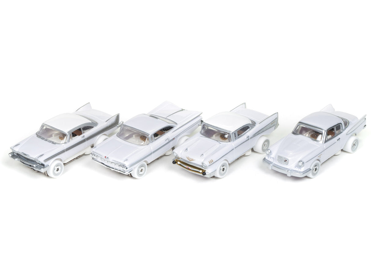 iWheels White 50's & Fins - Thunderjet - Release 22 | SC324 | 4 Cars-Auto World-SC334ALL 4 SET-ProTinkerToys