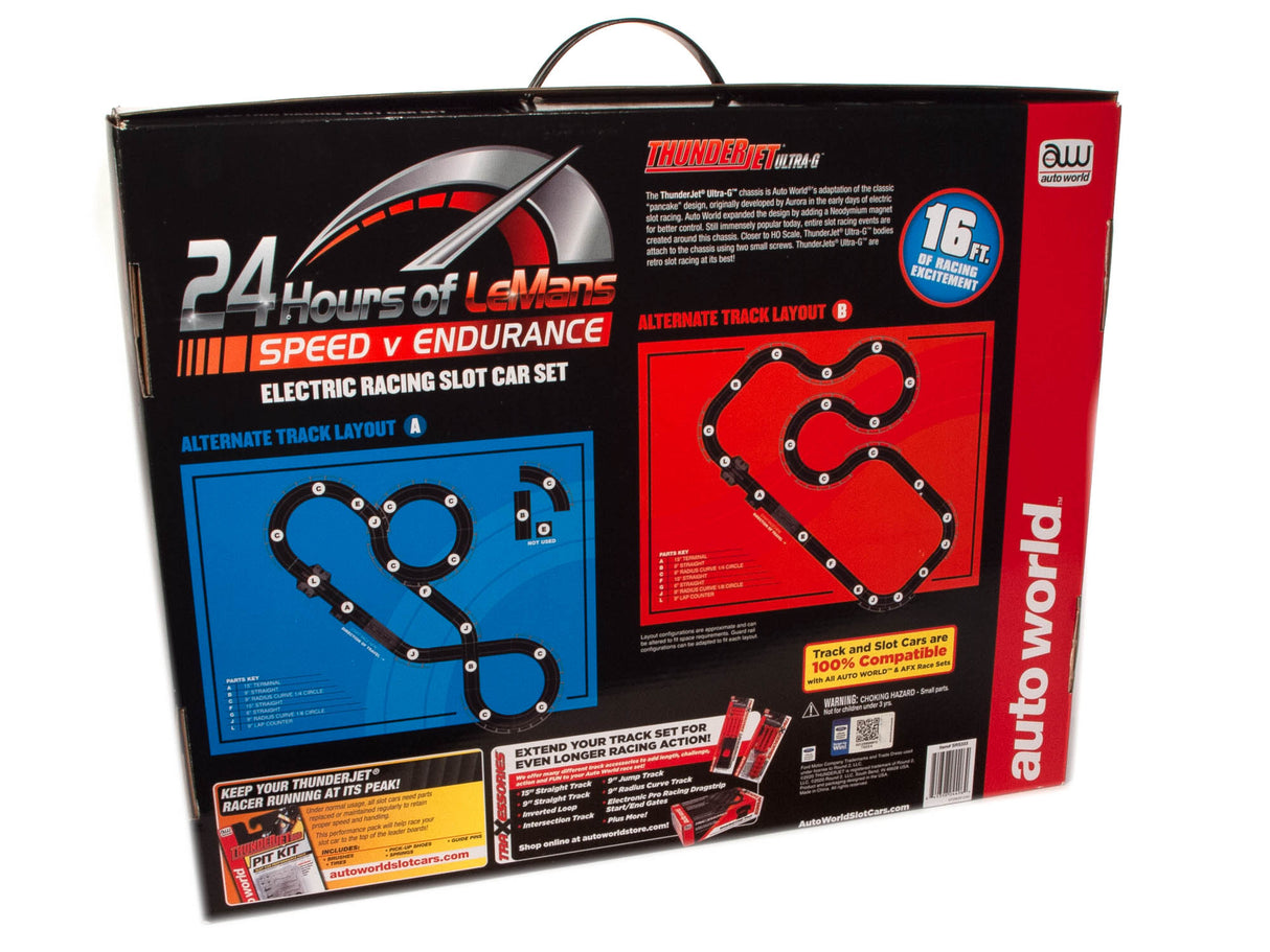 Slot car set for 24 Hours of Le Mans racing action for Auto World SRS333