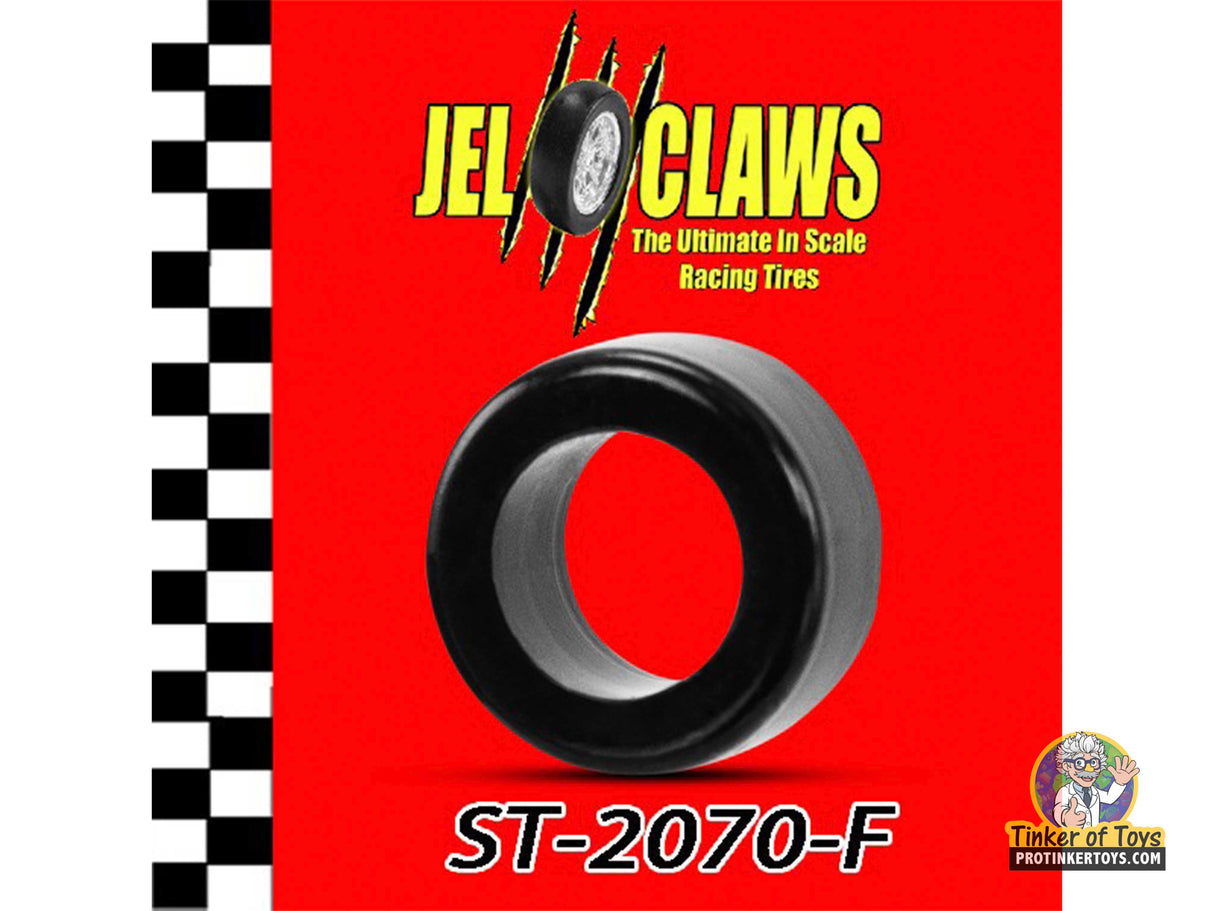 Black scale racing tire, ST-2070-F, for 1:64 scale model cars