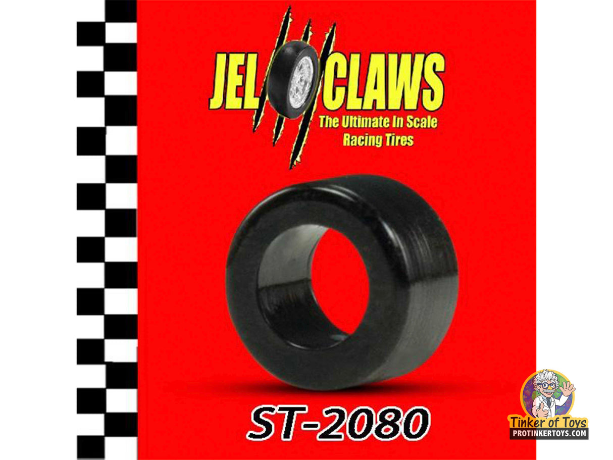 Black model car racing tire, ST-2080, for 1:64 scale vehicles