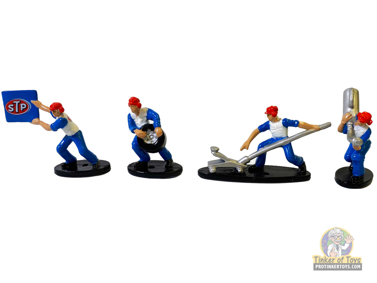 NASCAR 4 Person Pit Crew | PITCREW4PER | Tyco HO-American Line-K-STP-ProTinkerToys