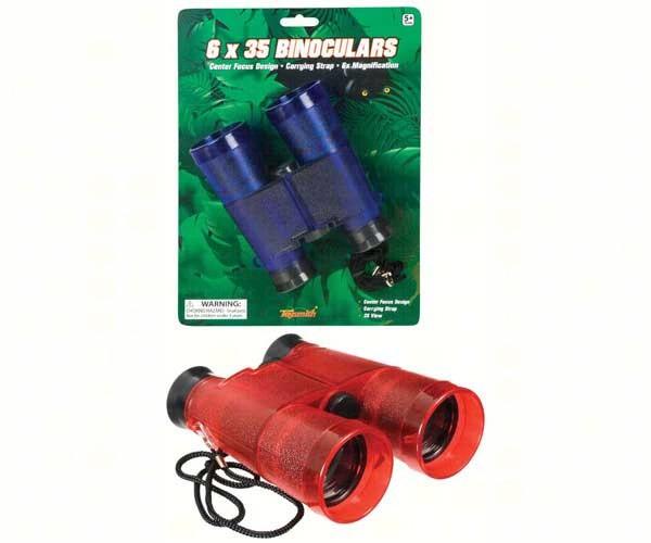 Red toy binoculars for children's play for Toy Smith 6918