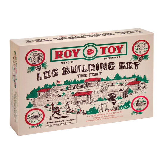 Toy box set for building a fort, featuring a historical scene for Roy Toy RTMBF