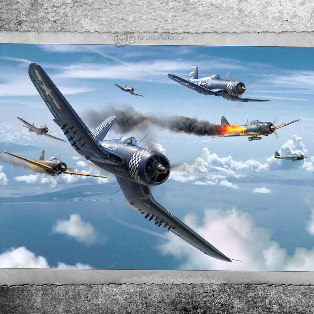 U.S. F4U-1D Corsair Okinawa May 1945 1:72 | 873011A | Waltersons