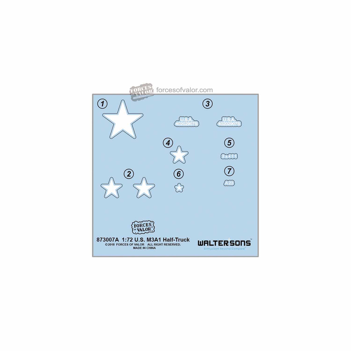 U.S. M3A1 Half-Track 1:72 | 873007A | Waltersons