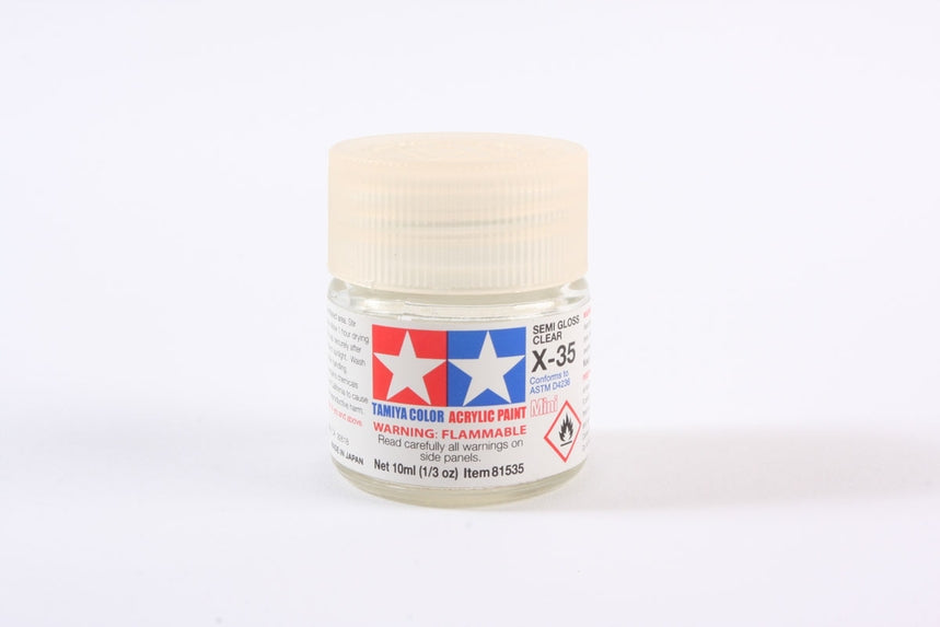 Acrylic Mini X-35 SG Clear (10ml) | 81535 | Tamiya