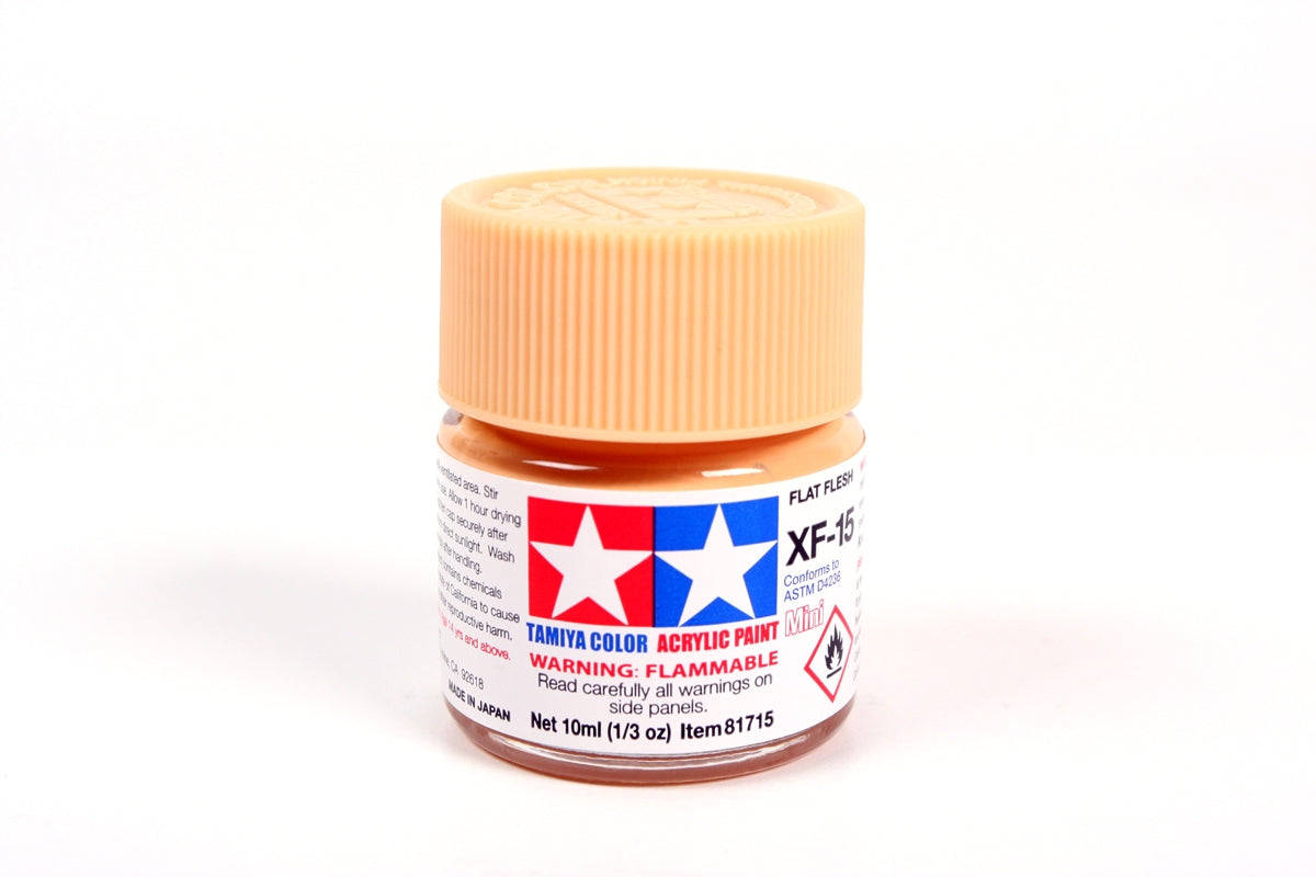 Acrylic Mini Xf-15 Flat Flesh (10ml) | 81715 | Tamiya
