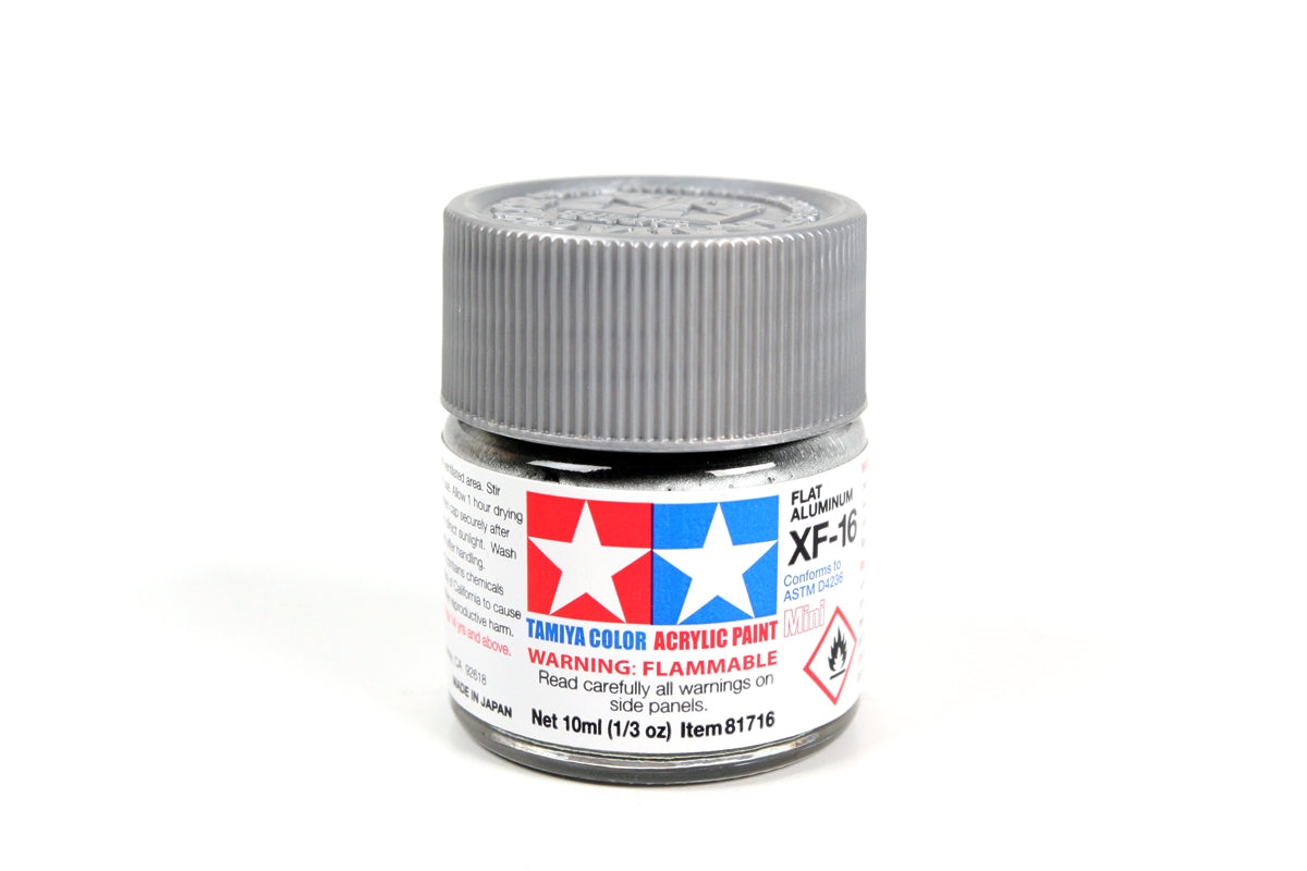 Acrylic Mini Xf-16 Flat Alumin (10ml) | 81716 | Tamiya