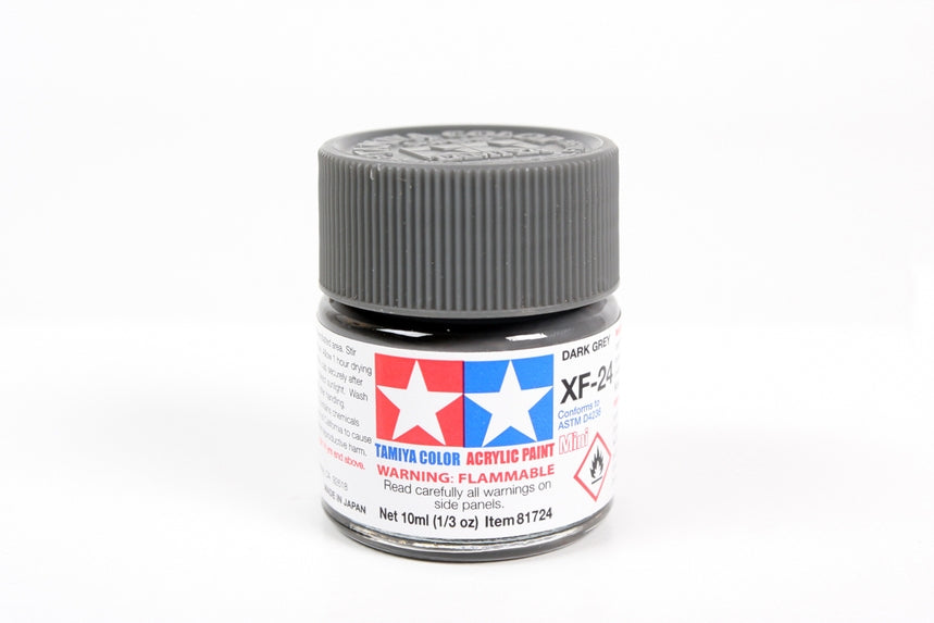 Acrylic Mini Xf-24 Dark Grey (10ml) | 81724 | Tamiya