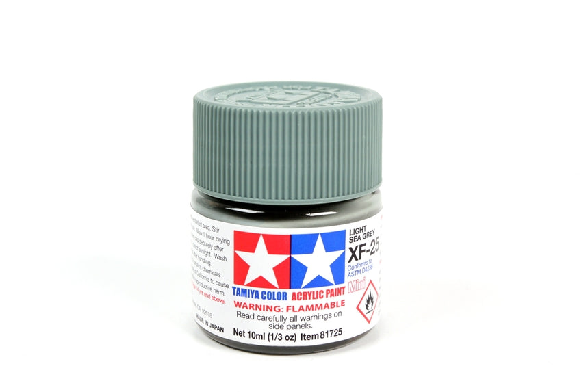 Acrylic Mini Xf-25 LT Sea Grey (10ml) | 81725 | Tamiya