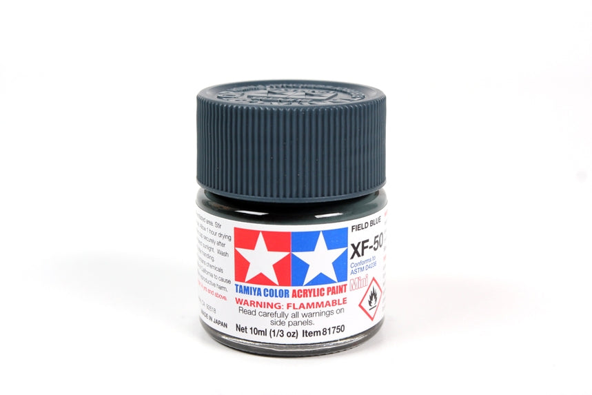 Acrylic Mini Xf-50 Field Blue (10ml) | 81750 | Tamiya