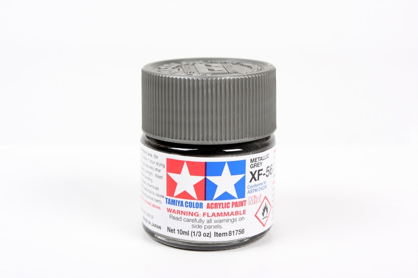 Acrylic Mini Xf-56 Metallic Gray (10ml) | 81756 | Tamiya