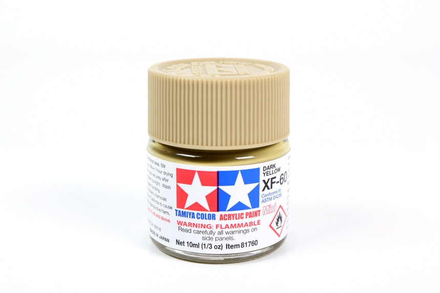 Acrylic Mini Xf-60 Dark Yellow (10ml) | 81760 | Tamiya