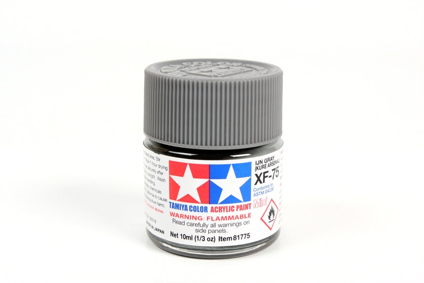 Acrylic Mini Xf-75 IJN Grey (10ml) | 81775 | Tamiya