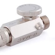 Metal air control valve with adjustable knob and threaded ends for Grex G-MAC