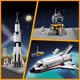 Space shuttle, rocket, and lunar lander set from LEGO Creator for 31117