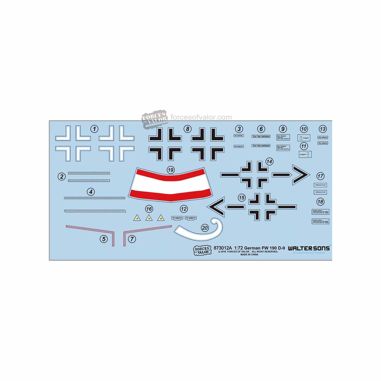 German FW 190 D-9 1:72 | 873012A | Waltersons