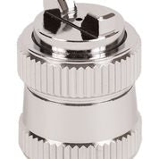 Silver fan spray cap with adjustable needle, 0.3mm opening for Grex TF-3