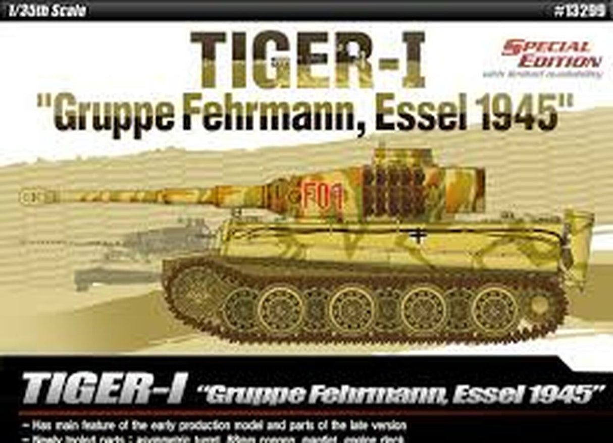 Scale model kit of a Tiger-I tank, Gruppe Fehrmann, 1945 for ACD Model 13299