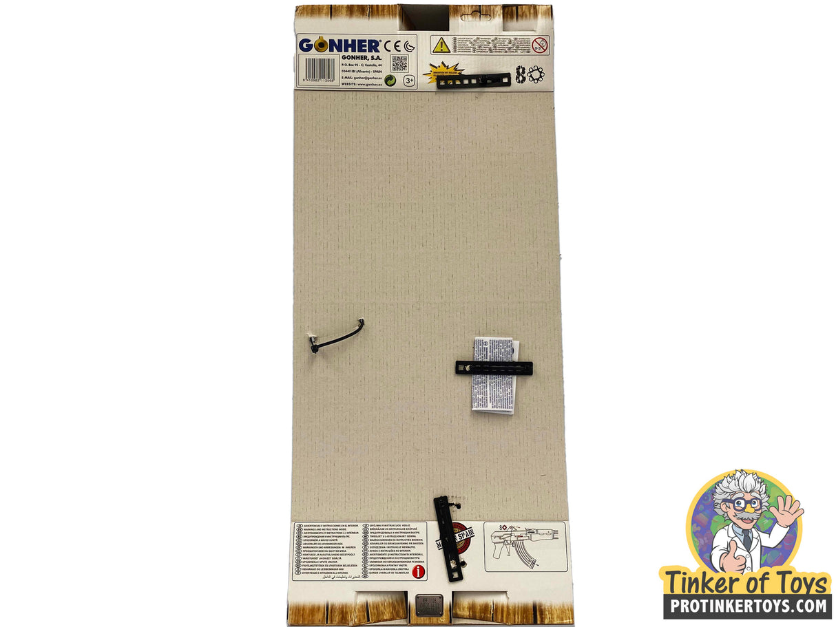 Assault rifle toy set with accessories and instructions for Gonher 1135/6