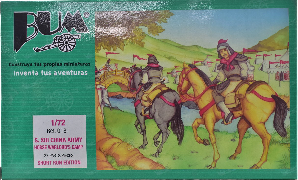 Miniature set: S.XIII China Army Horse Warlord's Camp figures and diorama for Bum 0181
