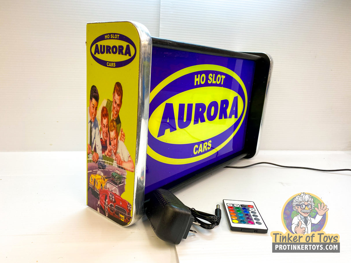Aurora HO Slot Cars | Light Up Display Sign