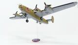 B-24J Liberator bomber model kit, assembled plastic aircraft for Atlantis Model Co ALM218, front view