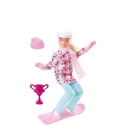 BARBIE YOU CAN BE ANYTHING WINTER SPORTS SNOWBOARDER BLONDE DOLL WITH ACCESSORIES ( | HCN30 | Mattel