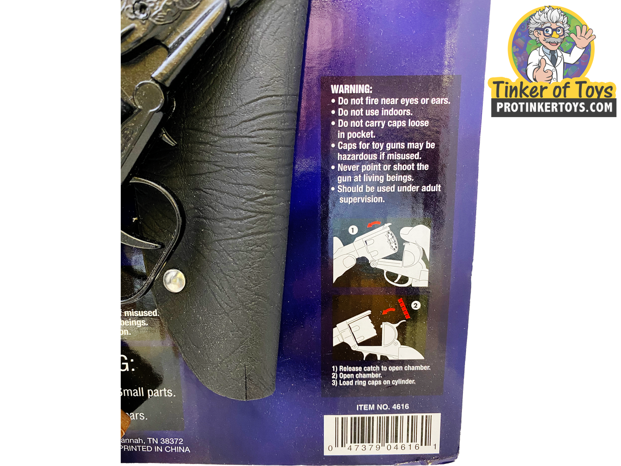Instructions for loading and operating a revolver cylinder for Parris Toys 4616