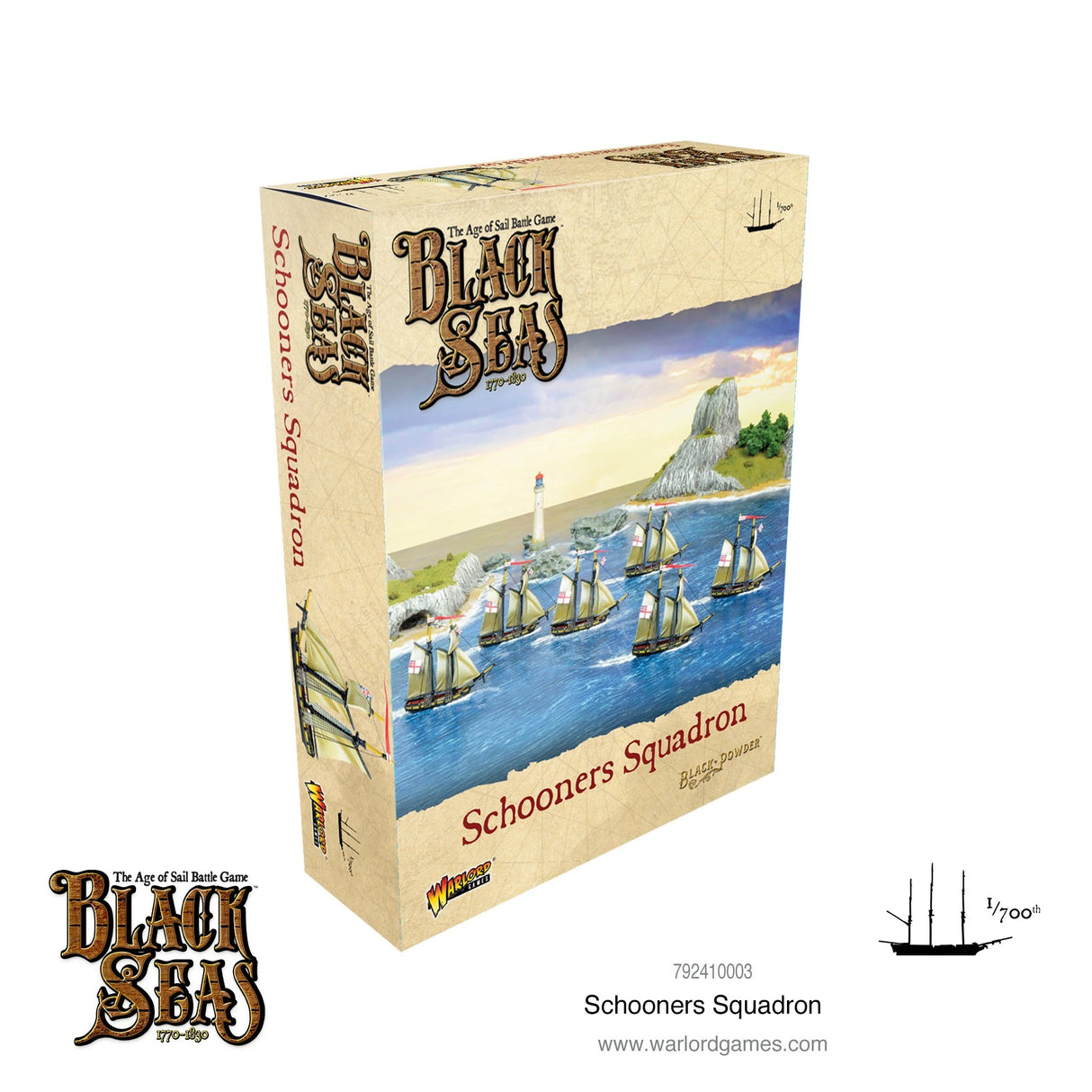 Black Seas: Schooners squadron | WLG 792410003 | Warlord Games