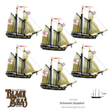 Black Seas: Schooners squadron | WLG 792410003 | Warlord Games