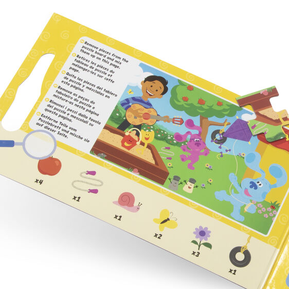 Blue's Clues and You! magnetic jigsaw puzzle box with various pieces for Melissa and Doug 33005
