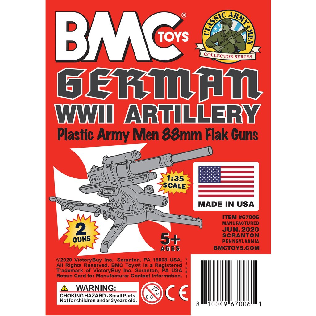 Toy set: German 88mm anti-tank artillery model kit for BMC 67006