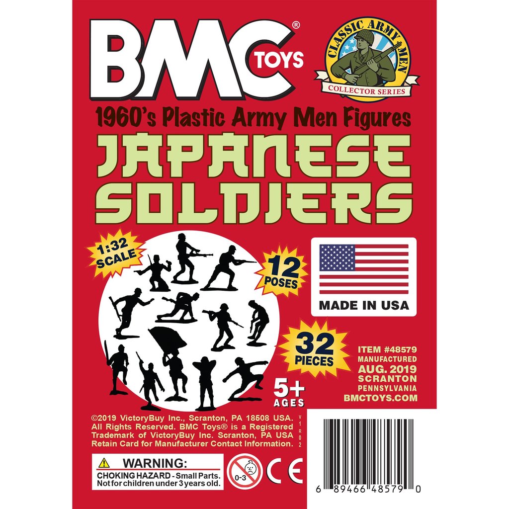 Box art for BMC 1960s Japanese Soldiers action figures for 48579