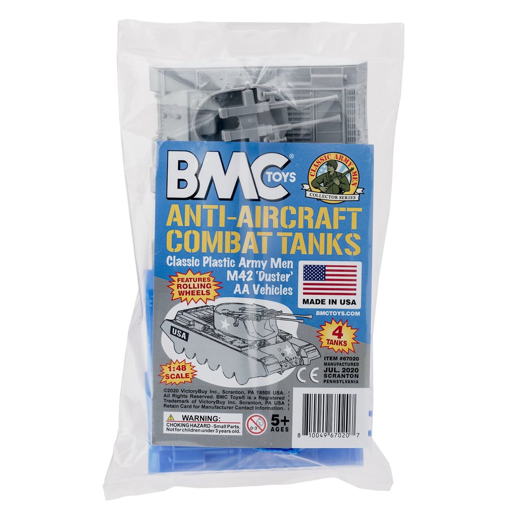 Anti-aircraft tanks toy set, blue and gray, for collectors for BMC 67020
