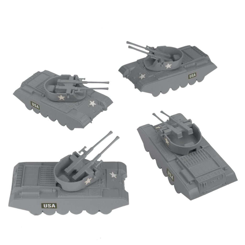 Set of gray anti-aircraft tanks with "USA" markings for BMC 48545