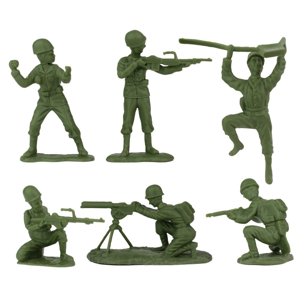 WW2 D-Day tank battle figures: soldiers with weapons in various poses for BMC 40039