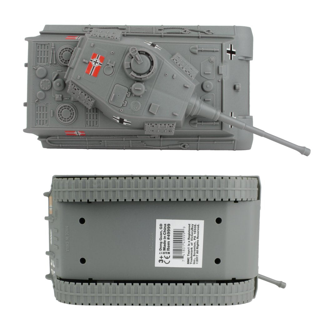 German King Tiger tank diorama piece, grey plastic model kit for BMC 49999
