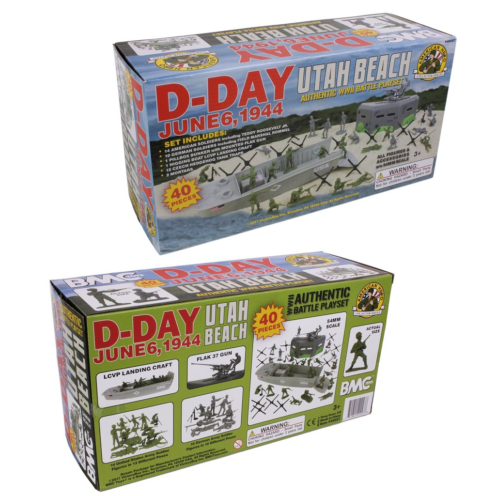 D-Day Utah Beach WWII miniature wargaming set box for BMC 40027