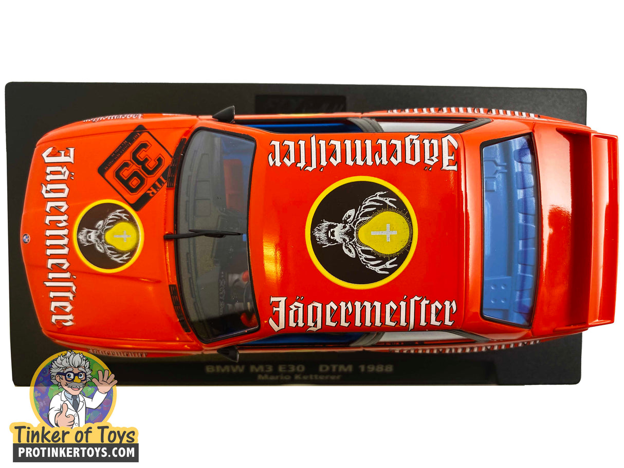 Orange BMW M3 E30 DTM 1988 race car toy for Fly Car 88217