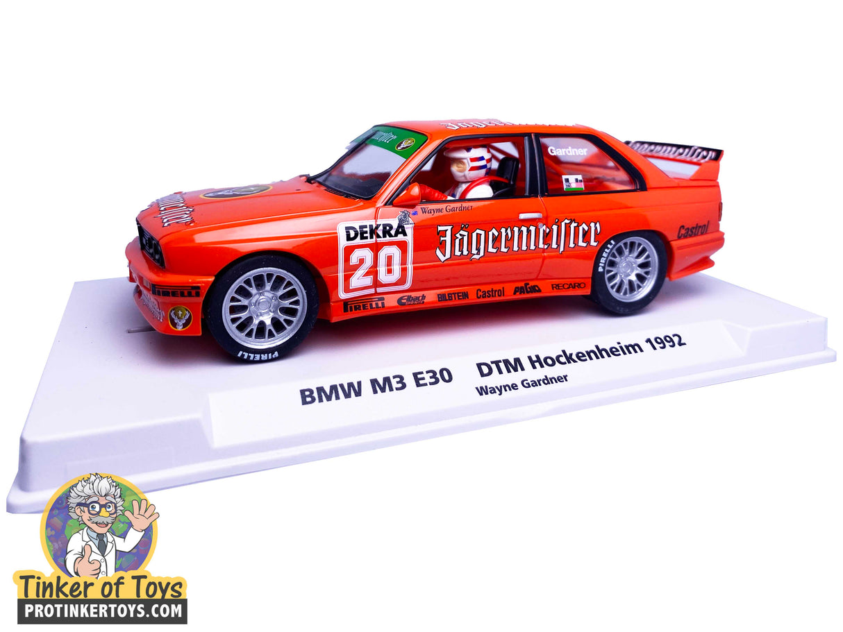 Orange BMW M3 E30 race car from 1992 DTM for Fly Car Biker’s In Car 01