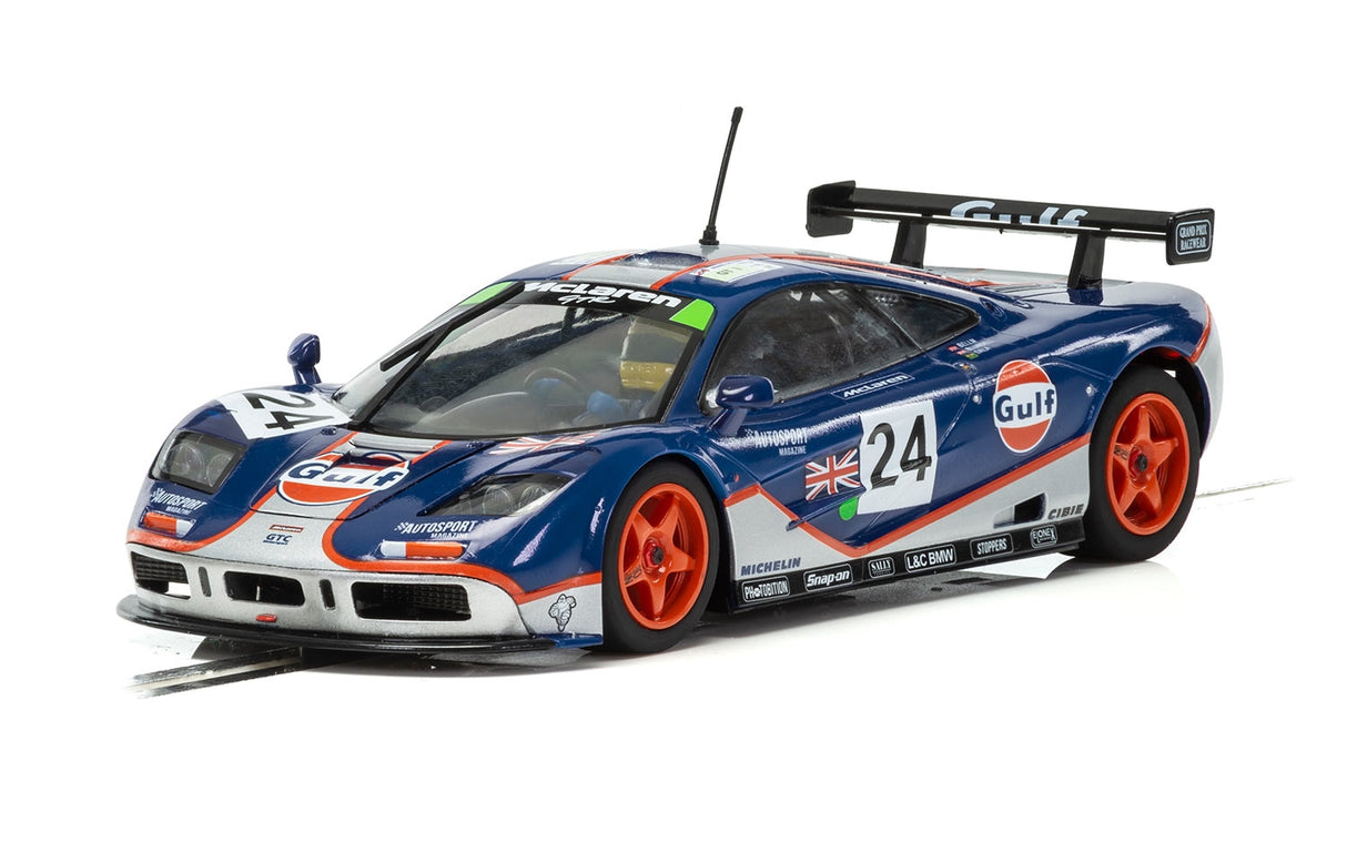 McLaren F1 GTR race car model, Gulf livery, Le Mans 1995 for Scalextric C3969