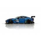 Blue Aston Martin GT3 race car model from 2019 TF Sport British GT for Scalextric C4076