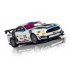 White Ford Mustang GT4 race car from British GT 2019 for Scalextric C4173
